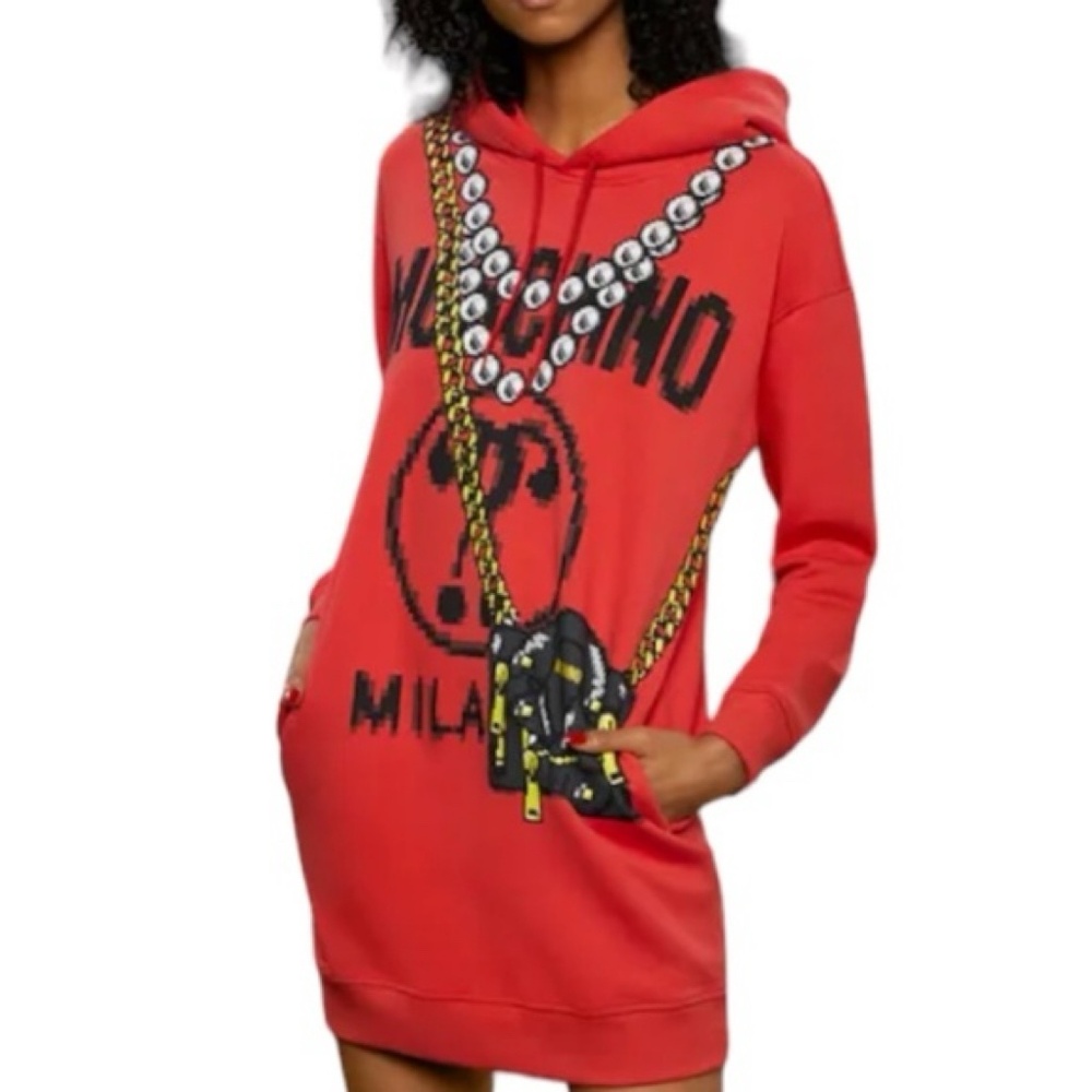 MOSCHINO Pixel Capsule Hooded Dress